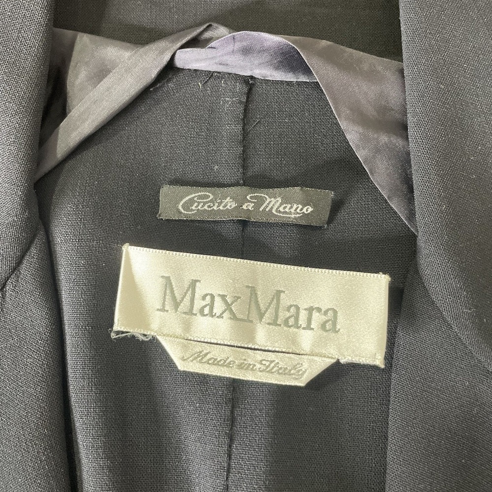 MaxMara‎ Navy Single Button Wool Blend Blazer Wom… - image 4